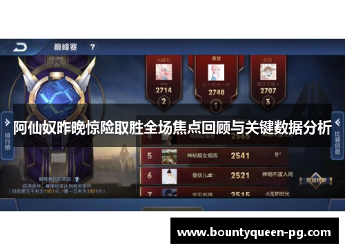 阿仙奴昨晚惊险取胜全场焦点回顾与关键数据分析