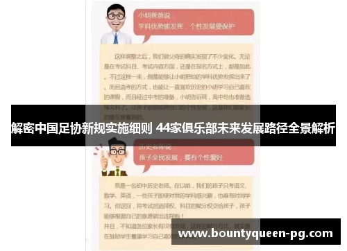 解密中国足协新规实施细则 44家俱乐部未来发展路径全景解析